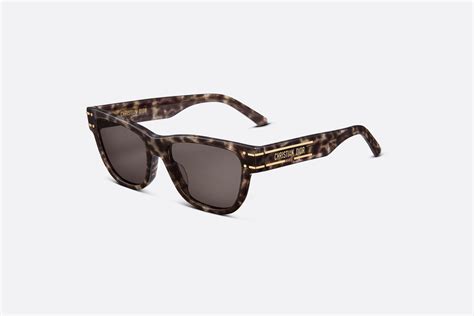 dior diorsignature s6u|DiorSignature S6U Gray Mizza Rectangular Sunglasses .